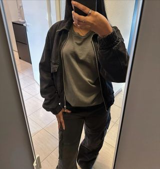 Chaqueta vaquera negra