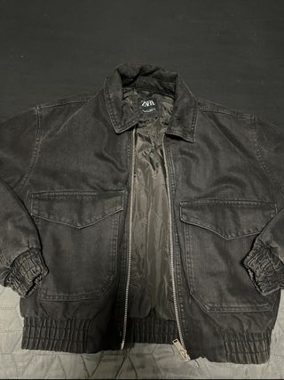 Chaqueta vaquera negra