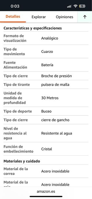 Reloj Skagen Titanium Azul y Plateado