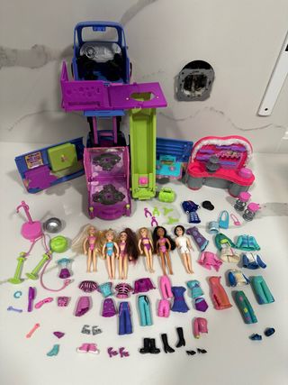 Lote de muñecas y accesorios Polly Pocket