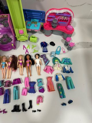 Lote de muñecas y accesorios Polly Pocket