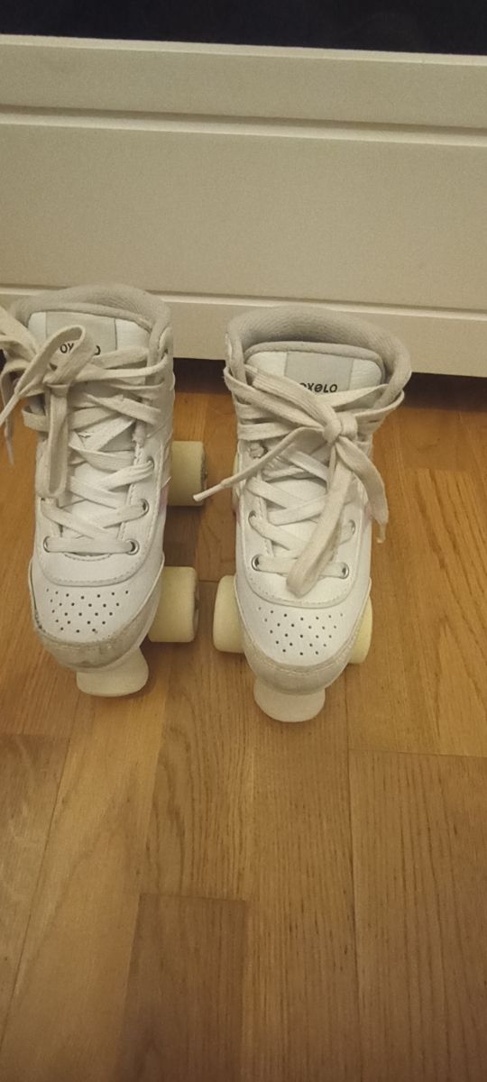 Patines 4 ruedas blancos talla 32 Oxello Decathlon
