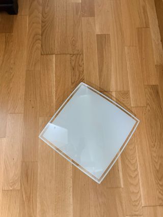 Plafón de techo/pared cristal blanco
