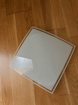 Plafón de techo/pared cristal blanco
