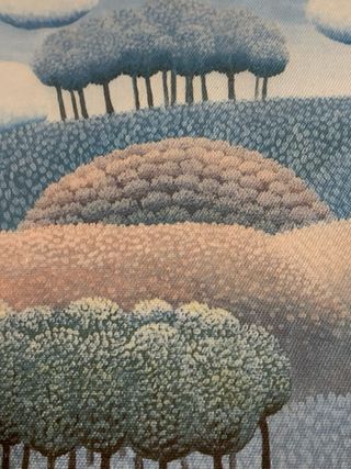 Quadro paesaggio con alberi e nuvole di RABUZIN