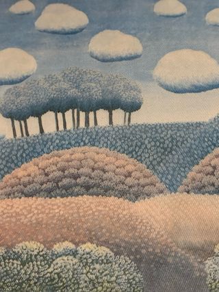 Quadro paesaggio con alberi e nuvole di RABUZIN