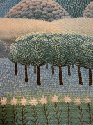 Quadro paesaggio con alberi e nuvole di RABUZIN