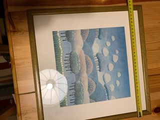 Quadro paesaggio con alberi e nuvole di RABUZIN