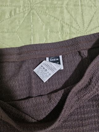 Falda campana marrón 