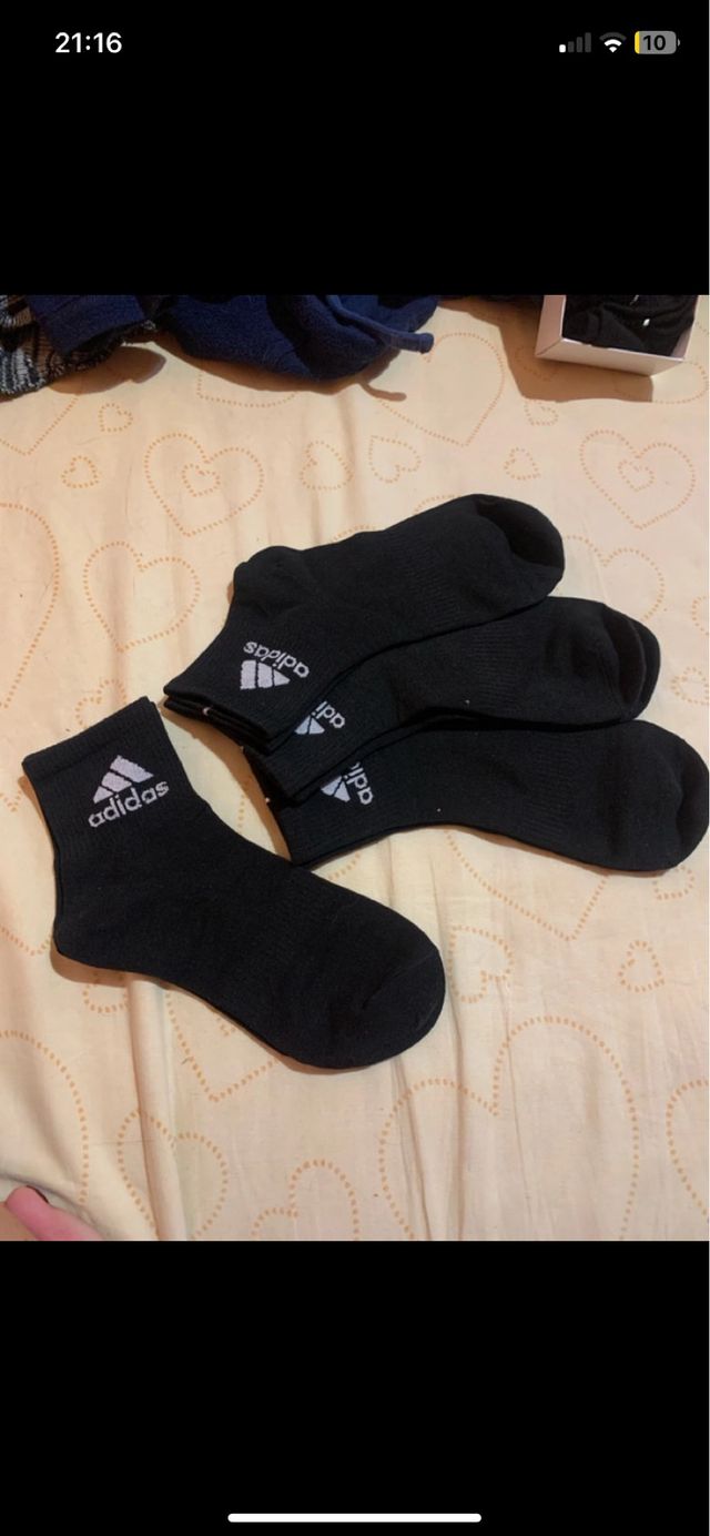 Calze Adidas corte alla caviglia nere