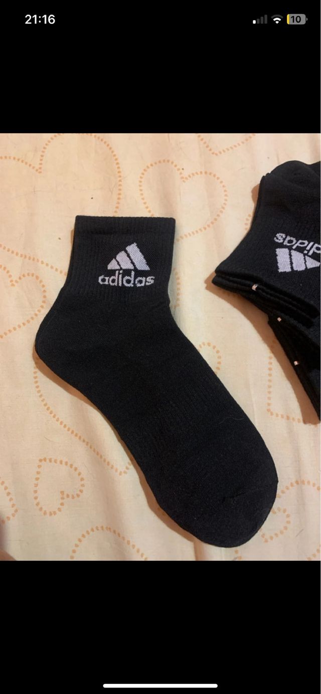 Calze Adidas corte alla caviglia nere