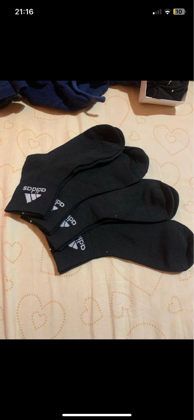 Calze Adidas corte alla caviglia nere