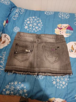 Falda vaquera gris mujer Talla 38