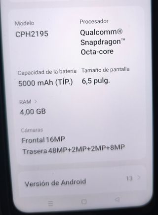 Telefono OPPO A54 5G nero/grigio