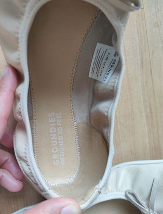 Bailarinas Groundies Ruby 2.0 beige talla 40