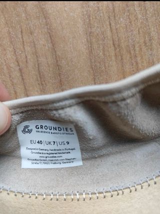 Bailarinas Groundies Ruby 2.0 beige talla 40