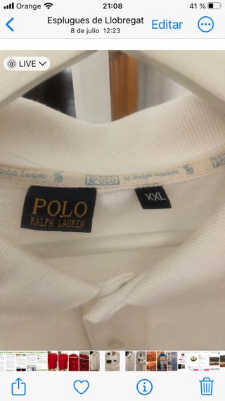 Polo Ralph Lauren Beige Talla XXL