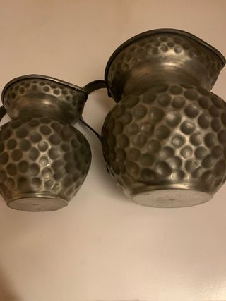 Coppia brocche peltro