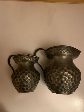 Coppia brocche peltro