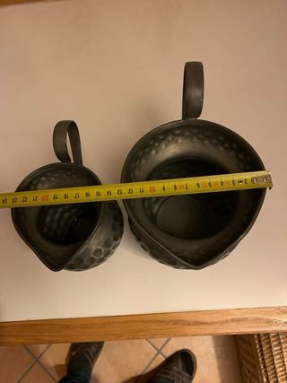 Coppia brocche peltro