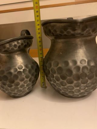 Coppia brocche peltro