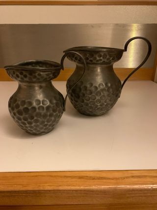 Coppia brocche peltro