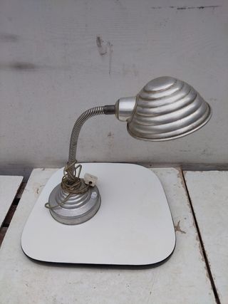 Lámpara flexo aluminio vintage escritorio antigua 