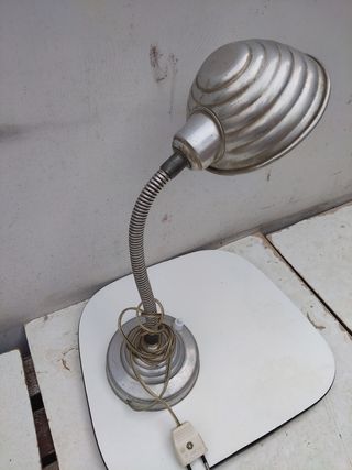 Lámpara flexo aluminio vintage escritorio antigua 