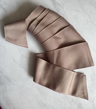 Nastro raso beige/marrone donna