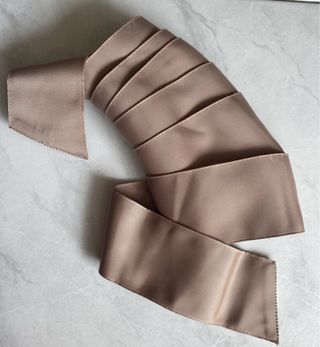 Nastro raso beige/marrone donna