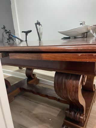Mesa salón  extensible madera maciza