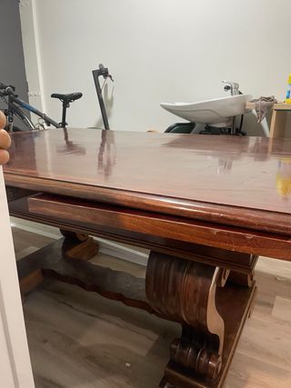 Mesa salón  extensible madera maciza