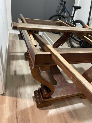 Mesa salón  extensible madera maciza