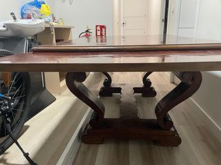 Mesa salón  extensible madera maciza