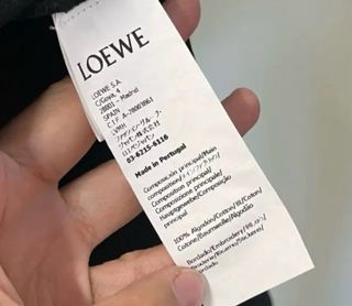 Camiseta Loewe Anagram Negra Original