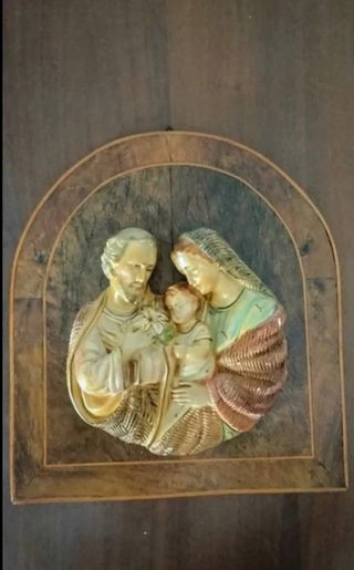 Sacra Famiglia in gesso