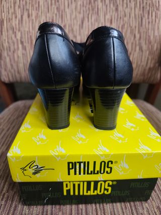 Zapatos Pitillos Talla 38 Tacón Invierno