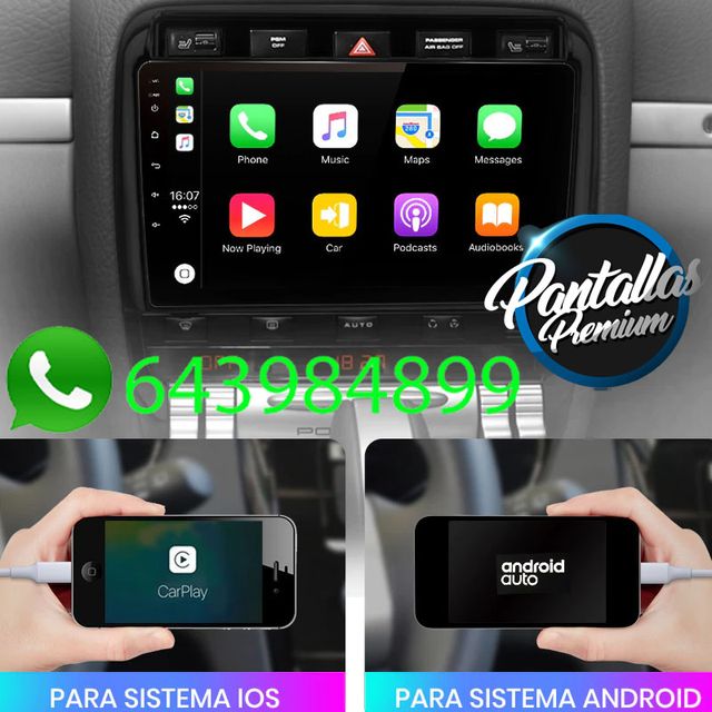 Radio Pantalla CARPLAY para Porsche Cayenne GTS