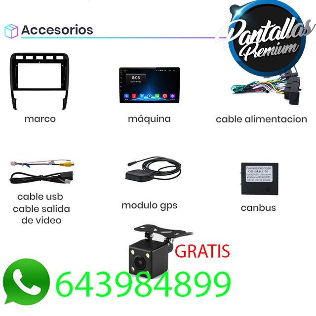 Radio Pantalla CARPLAY para Porsche Cayenne GTS