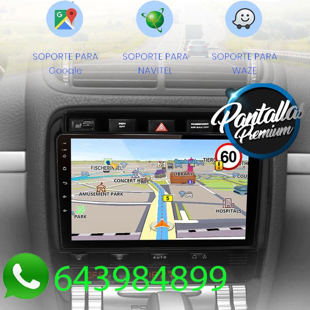 Radio Pantalla CARPLAY para Porsche Cayenne GTS
