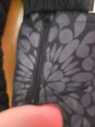 Plumas Desigual Negro con Estampado Gris