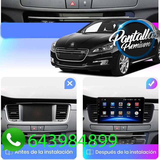 Radio Pantalla CARPLAY GPS para Peugeot 508