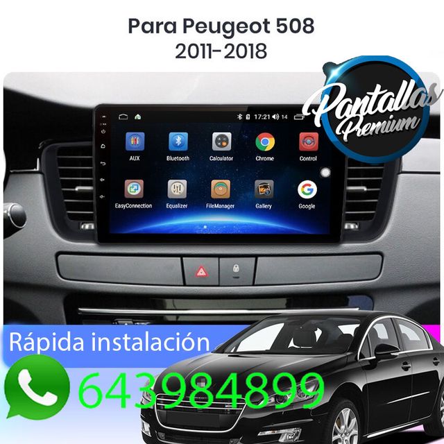 Radio Pantalla CARPLAY GPS para Peugeot 508