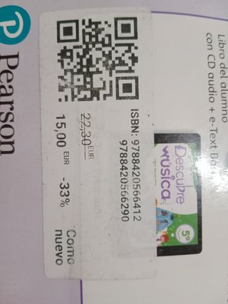 Descubre la música, 5o Primaria Libro del alumno