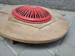 Brasero estufa Mesa camilla vintage retro madera 