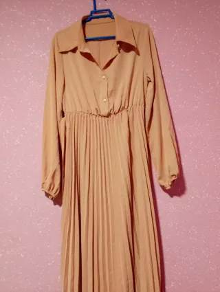 Vestido largo rosa talla S nuevo