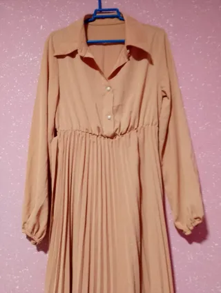 Vestido largo rosa talla S nuevo