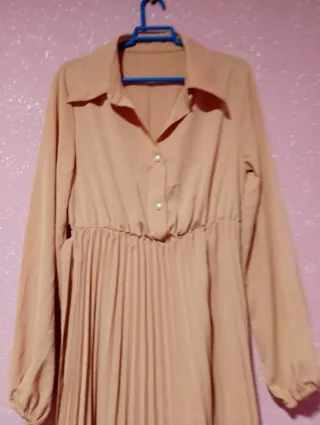 Vestido largo rosa talla S nuevo