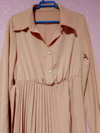 Vestido largo rosa talla S nuevo