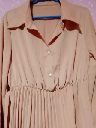 Vestido largo rosa talla S nuevo